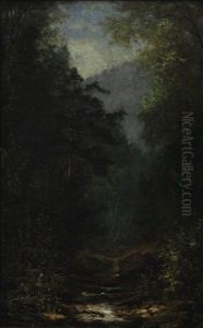 Stream Through The Mountains by Eugene C. Frank