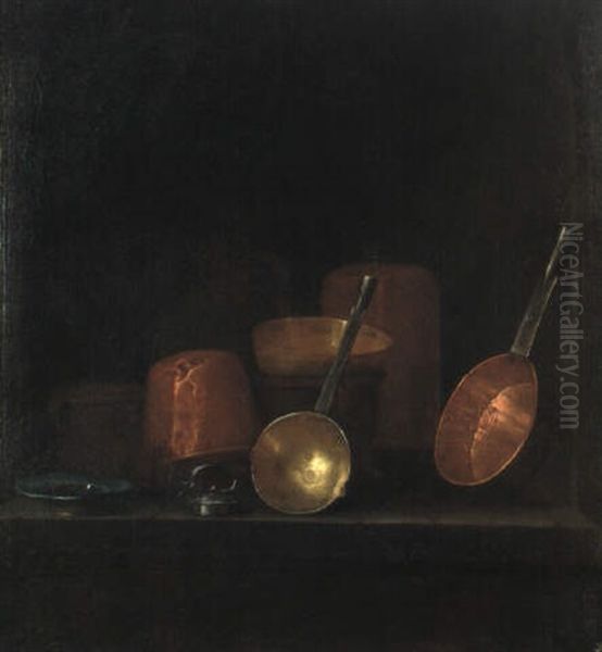 Stilleben Mit Kupfer- Und Messinggeschirr - view 1