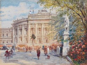 Wien, Burgtheater by Friedrich Frank