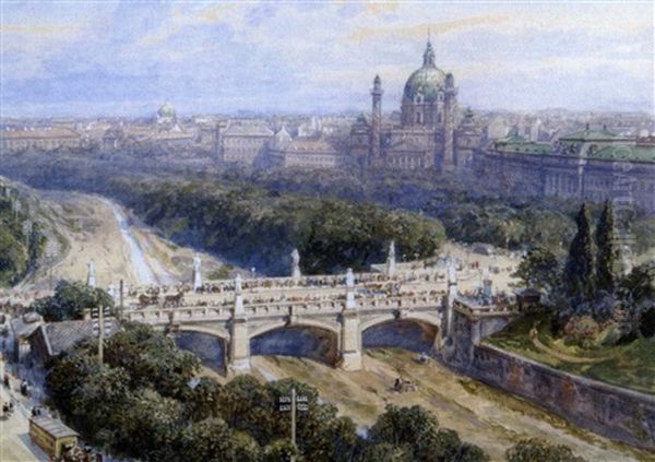 Elisabethbrucke, Karlskirche - view 1