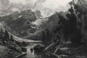 Tsterreichischer Alpensee by Friedrich Frank
