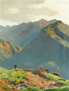 Brundl Im Glocknergebiet by Hans Frank