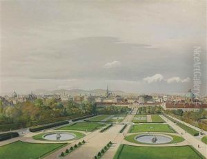 A View Of Vienna From The Upper-belvedere by Hans Frank