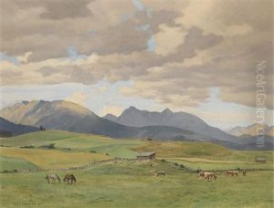 Abend Auf Der Viehweide (lungau) by Hans Frank