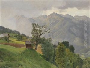 Abend Am Berghang