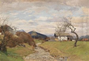 Bauernhaus Am Bach by Hans Frank