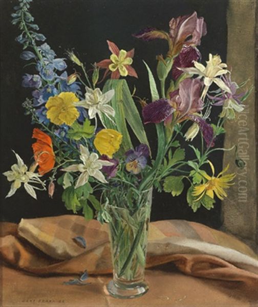 Glas Mit Blumen - view 1