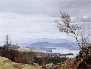 Blick Auf Maria Worth, Karnten by Hans Frank