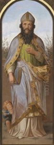 Heiliger Markus Und Heiliger Augustinus by Julius Frank