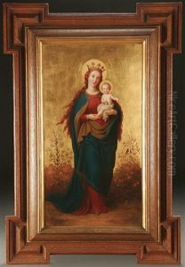 The Madonna And Child In A Garden The Madonna And Child In A Garden