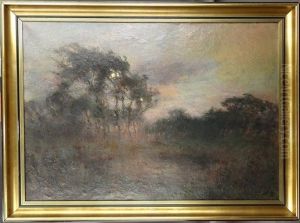 Paysage Au Coucher De Soleil