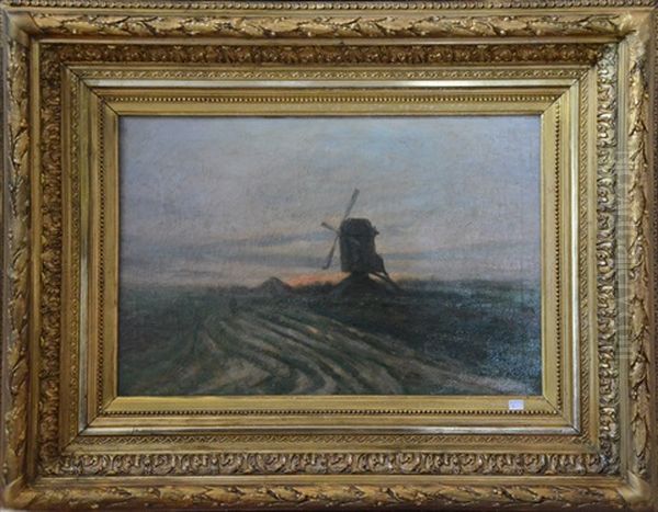 Paysage De Campagne Avec Moulin - view 1