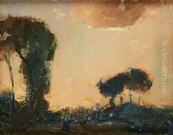 Coucher De Soleil Sur La Chaumiere - view 1