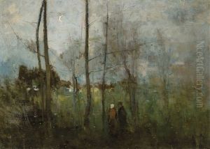 Une Promenade De Soiree by Lucien Frank