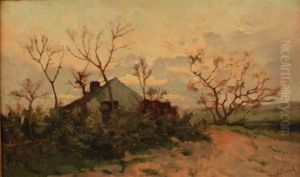 Ferme Au Coucher Du Soleil Ferme Au Coucher Du Soleil