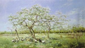 Verger En Fleurs - Boomgaard In Bloei by Lucien Frank