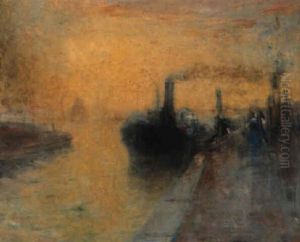 Remorqueur A Quai by Lucien Frank