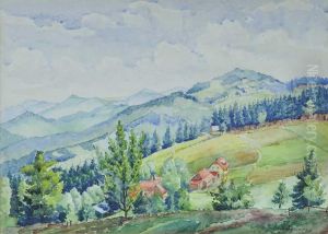 Pejzaz Gorski by Aleksander Augustynowicz
