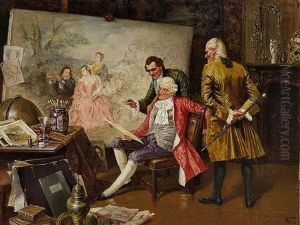 Der Kunstkenner by Albert Joseph Franke