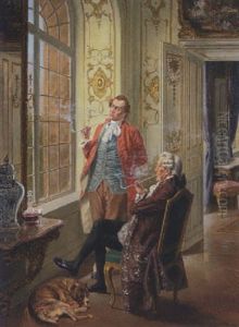 Rokoko-interieur by Albert Joseph Franke