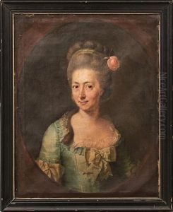 Portrait Der Veronika Elisabeth Von Wulffen by Johann Heinrich Christian Franke