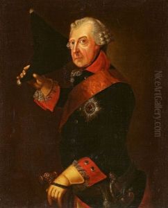 Portrait Of King Frederick Ii Of Prussia Doffing His Hat Portrait Of King Frederick Ii Of Prussia Doffing His Hat