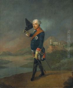 Friedrich Ii., Konig Von Preusen, In Ganzer Fig by Johann Heinrich Christian Franke