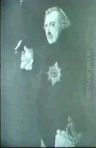 Huftbild Friedrich Des Grossen Von Preussen Mit Gepuderter Perucke In Dreiviertelprofil by Johann Heinrich Christian Franke