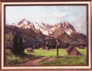 Kreuz Am Dorfweg In Partenkirchen
