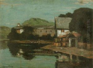 Motiv An Der Donau by Clemens Fraenkel