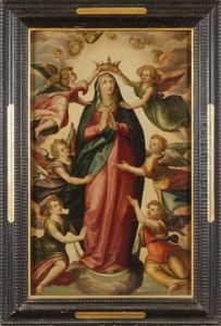 Assunta Contornata Da Angeli by Frans Franken