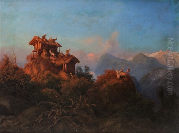 Ibex In The Caucasus Mountains - view 1