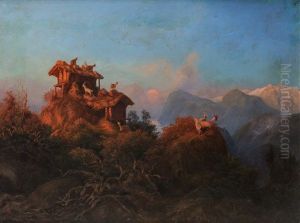 Ibex In The Caucasus Mountains Ibex In The Caucasus Mountains