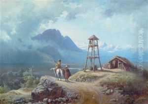 Landschaft by Paul Von Franken