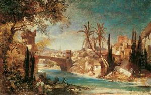 Orientalische Stadtansicht (tiflis Im Kaukasus?) Orientalische Stadtansicht (tiflis Im Kaukasus?)