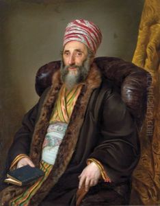 Portrait Eines Mannes In Tracht