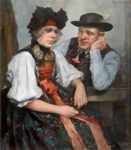 Paar In Tracht by Robert Frank-Krauss