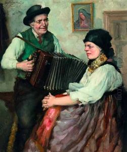 Der Ziehharmonikaspieler by Robert Frank-Krauss