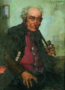 Portrat Eines Bartigen Mannes Portrat Eines Bartigen Mannes