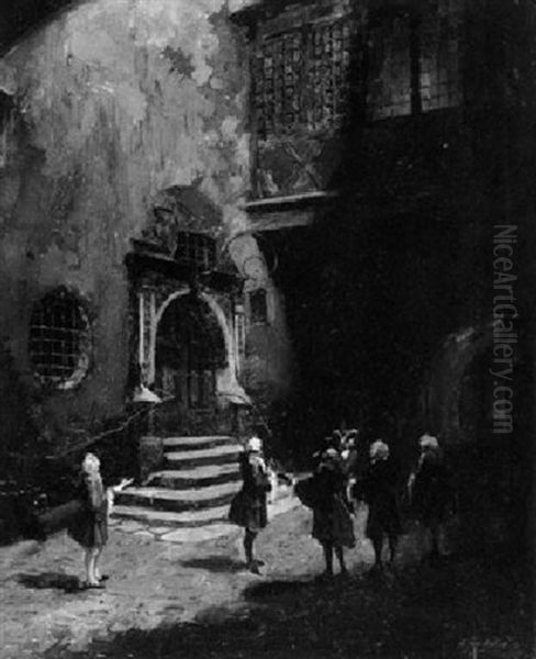 Nachtliches Konzert Vor Dem Rathaus In Rothenburg Ob Der Tauber - view 1