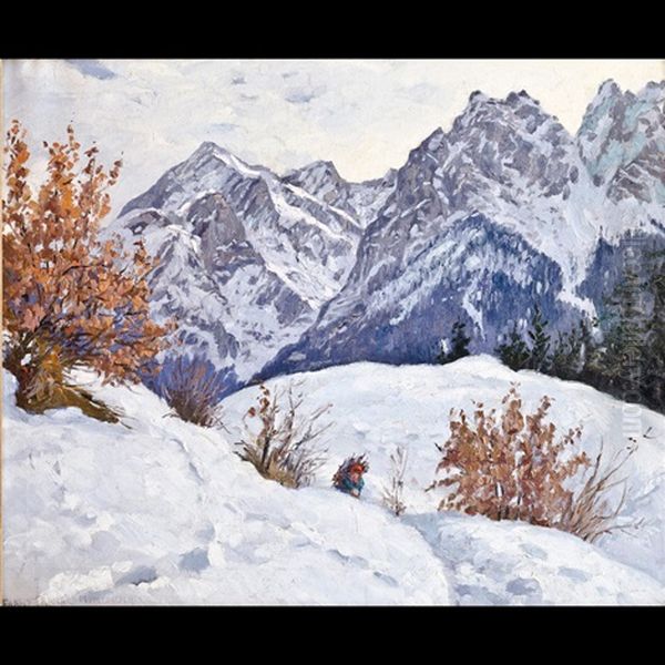Paesaggio Innevato A Untergrainau, Alpi Bavaresi - view 1