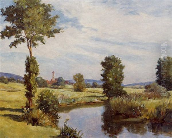 Dorfansicht Mit Bachlauf - view 1