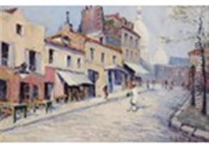 Scene De Rue Montmartre by  Frank-Will