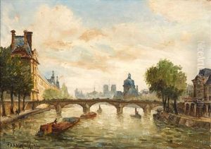 Le Louvre Et Le Bord De Seine by Frank-Will