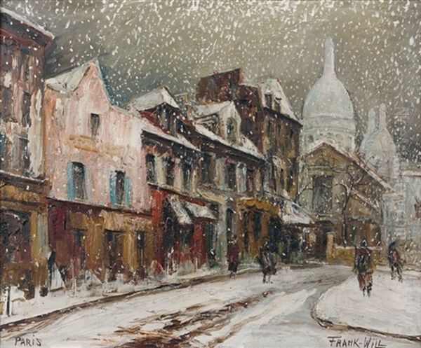 Rue De Montmartre Sous La Neige - view 1
