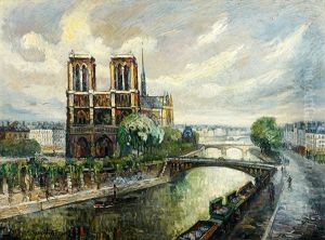 Notre-dame Et L"ile De De La Cite, Paris by Frank-Will