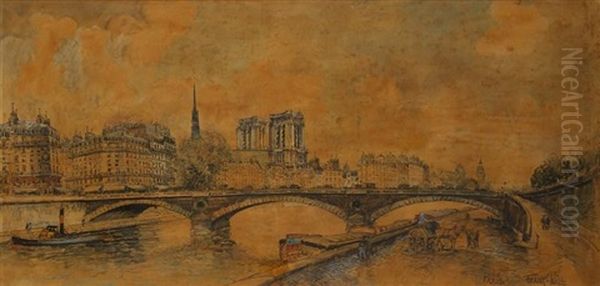 Paris, La Seine A Notre-dame Au Pont Louis-philippe - view 1