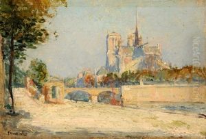 Paris - Das Seine-ufer Mit Blick Auf Die Notre-dame Paris - Das Seine-ufer Mit Blick Auf Die Notre-dame
