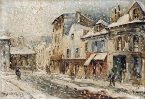 Vue De Paris Sous La Neige Vue De Paris Sous La Neige