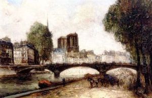 Bords De Seine A Paris by Frank-Will